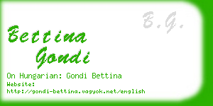 bettina gondi business card